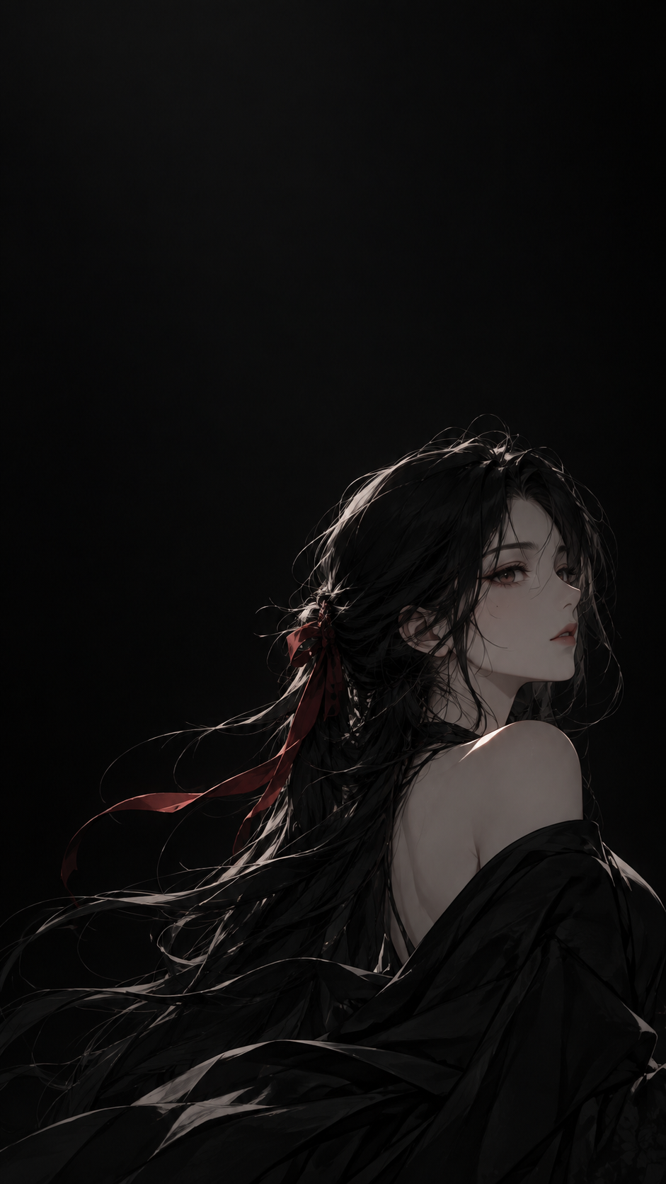 Black Wallpaper Anime
