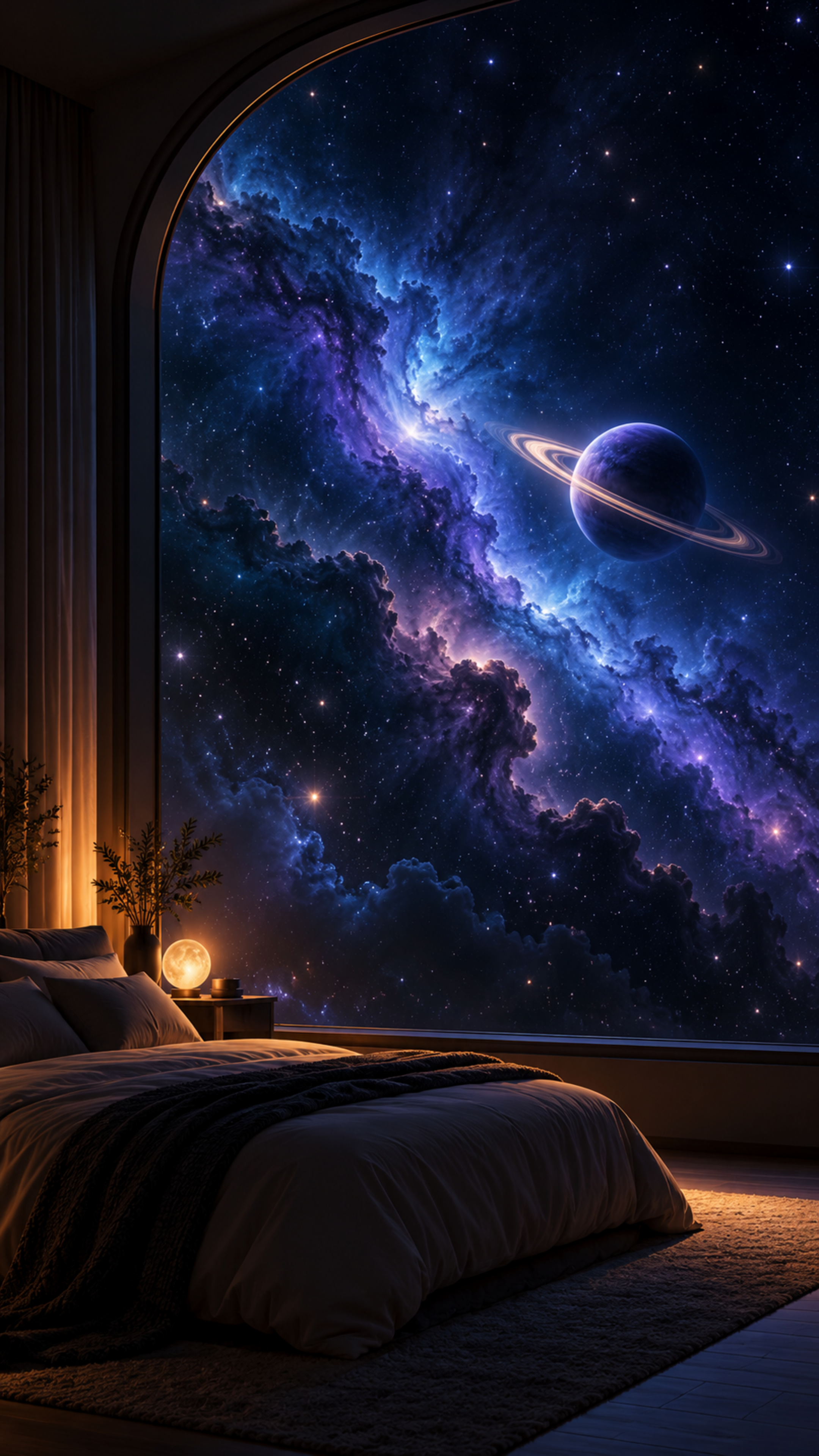 Space Wallpaper Bedroom